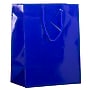 JAM Paper Glossy Gift Bag with Rope Handles, 10" x 5" x 13", Blue, 3 Bags/Pack (673GLBUB)~#|#~sp109345479_sc7
