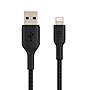 Belkin Lightning to USB-A Boost Charge Braided Cable, 6.6', MFi-Certified,  Black~#|#~sp109346697_sc7