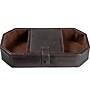 Club Rochelier 3-Compartment Leather Desk Caddy, Brown (ZN4139)~#|#~sp109592874_sc7