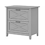 Bush Furniture Key West 2-Drawer Lateral File Cabinet, Letter/Legal, Cape Cod Gray, 30" (KWF130CG-03)~#|#~sp109851143_sc7
