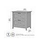 Bush Furniture Key West 2-Drawer Lateral File Cabinet, Letter/Legal, Cape Cod Gray, 30" (KWF130CG-03)~#|#~sp109851148_sc7