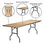 Flash Furniture Fielder Folding Table, 96" x 30", Birchwood (XA3096BIRCHM)~#|#~sp109852127_sc7