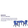 Flash Furniture Emmy Square Activity Table Set, 24" x 24", Height Adjustable, Blue (YCX23SQTBLBLR)~#|#~sp109852448_sc7