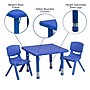 Flash Furniture Emmy Square Activity Table Set, 24" x 24", Height Adjustable, Blue (YCX23SQTBLBLR)~#|#~sp109852450_sc7