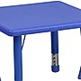 Flash Furniture Emmy Square Activity Table Set, 24" x 24", Height Adjustable, Blue (YCX23SQTBLBLR)~#|#~sp109852452_sc7