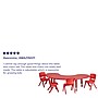 Flash Furniture Emmy 65" Half-Moon Activity Table Set, Height Adjustable, Red (YCX43MOONTBLRDE)~#|#~sp109852457_sc7