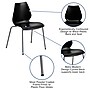 Flash Furniture HERCULES Series Plastic Stacking Chair, Black (RUT288BK)~#|#~sp109852525_sc7