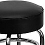 Flash Furniture Bruno Traditional Metal Double Ring Barstool without Back, Black (XUD100)~#|#~sp109852972_sc7