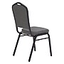NPS 9300 Series Deluxe Fabric Upholstered Stack Chair, Natural Graystone/Black Sandtex, 40/Pack (9362-BT/40)~#|#~sp109932434_sc7