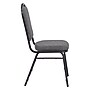 NPS 9300 Series Deluxe Fabric Upholstered Stack Chair, Natural Graystone/Black Sandtex, 40/Pack (9362-BT/40)~#|#~sp109932436_sc7