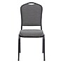 NPS 9300 Series Deluxe Fabric Upholstered Stack Chair, Natural Graystone/Black Sandtex, 40/Pack (9362-BT/40)~#|#~sp109932439_sc7