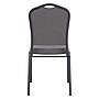 NPS 9300 Series Deluxe Fabric Upholstered Stack Chair, Natural Graystone/Black Sandtex, 40/Pack (9362-BT/40)~#|#~sp109932440_sc7