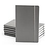 Poppin Professional Notebooks, 5" x 8.25", College Ruled, 96 Sheets, Gray/Silver, 25/Set (104134)~#|#~sp109937370_sc7