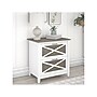 Bush Furniture Key West 2-Drawer Lateral File Cabinet, Letter/Legal, Shiplap Gray/Pure White, 30" (KWF130G2W-03)~#|#~sp109940265_sc7