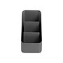 Poppin The Get-It-Together Small 3 Compartment Plastic Desk Organizer, Dark Gray (107172)~#|#~sp110470938_sc7