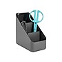 Poppin The Get-It-Together Small 3 Compartment Plastic Desk Organizer, Dark Gray (107172)~#|#~sp110470939_sc7