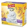 Glad OdorShield Tall Kitchen Drawstring Bags, 13 gal, 0.95 mil, 24" x 27.38", White, 80/Box (CLO78902BX)~#|#~sp111251908_sc7