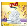Glad OdorShield Tall Kitchen Drawstring Bags, 13 gal, 0.95 mil, 24" x 27.38", White, 80/Box (CLO78902BX)~#|#~sp111251909_sc7