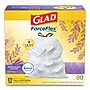 Glad OdorShield Tall Kitchen Drawstring Bags, 13 gal, 0.95 mil, 24" x 27.38", White, 80/Box (CLO78902BX)~#|#~sp111251910_sc7