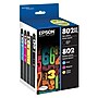 Epson T802XL/T802 Black High Yield and Cyan/Magenta/Yellow Standard Yield Ink Cartridge, 4/Pack  (T802XL- BCS)~#|#~sp111252963_sc7