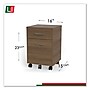 Linea Italia Urban Mobile File Pedestal, 16w x 15.25d x 23.75h, Natural Walnut (LITUR610NW)~#|#~sp111254016_sc7