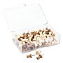 U Brands Fashion Push Pins, Wood, Assorted, 3/8", 100/Pack (UBR3085U0624)~#|#~sp111256712_sc7