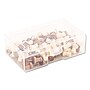 U Brands Fashion Push Pins, Wood, Assorted, 3/8", 100/Pack (UBR3085U0624)~#|#~sp111256715_sc7