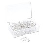 U Brands Standard Push Pins, Plastic, Clear, Silver Pin, 7/16", 200/Pack (UBR3088U0624)~#|#~sp111256724_sc7