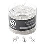 U Brands Standard Push Pins, Plastic, Clear, 7/16", 200/Pack (UBR658U0824)~#|#~sp111257100_sc7