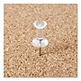U Brands Standard Push Pins, Plastic, Clear, Silver Pin, 7/16", 200/Pack (UBR3088U0624)~#|#~sp111257226_sc7