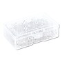 U Brands Standard Push Pins, Plastic, Clear, Silver Pin, 7/16", 200/Pack (UBR3088U0624)~#|#~sp111257227_sc7