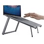 Rain Design mBar Pro+ 6.4" x 9.6" Aluminum Foldable Portable Laptop Stand, Space Gray (10085)~#|#~sp111768725_sc7