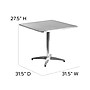 Flash Furniture 31.5'' Square Aluminum Indoor/Outdoor Table with Base (TLH0533)~#|#~sp112222478_sc7