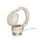 jabra Evolve2 85 UC, Stereo Bluetooth Wireless Headset with Charging Stand, USB-A, Beige (28599-989-988)~#|#~sp112492576_sc7