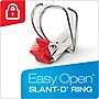 Cardinal Premier Easy Open ClearVue 5" 3-Ring View Binders, D-Ring, Black (10351)~#|#~sp112496077_sc7