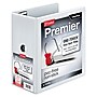 Cardinal Premier ClearVue 5" 3-Ring View Binders, D-Ring, White (10350CB)~#|#~sp112837646_sc7
