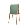 Flipside Child's Deluxe Double Dry-/Wet-Erase Easel, 44", Wood/White/Green/Red, Assorted Materials (17237)~#|#~sp112853326_sc7