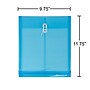Jam Paper Plastic File Pocket, Letter Size, Assorted, 6/Pack (118B1assrtd)~#|#~sp112937285_sc7