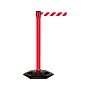 Queue Solutions WeatherMaster 250 2" Red Nylon Crowd Control Belt Barrier, Yellow/Black (WMR250R-YB110)~#|#~sp113122122_sc7