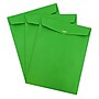 JAM Paper Open End Clasp #13 Catalog Envelope, 10" x 13", Green, 100/Box (87519)~#|#~sp113368793_sc7