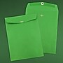 JAM Paper Open End Clasp #13 Catalog Envelope, 10" x 13", Green, 100/Box (87519)~#|#~sp113368794_sc7