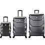 DUKAP Zonix Hardside Spinner Luggage Set, Black (DKZONSML-BLK)~#|#~sp113453563_sc7