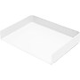Poppin Landscape Stackable Front Loading Letter Tray, Letter Size, White (107723)~#|#~sp113581514_sc7