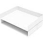 Poppin Landscape Stackable Front Loading Letter Tray, Letter Size, White (107723)~#|#~sp113581515_sc7