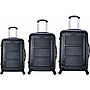 InUSA Pilot 3-Piece Hardside Spinner Luggage Set, TSA Checkpoint Friendly, Black (IUPILSML-COA)~#|#~sp113583460_sc7