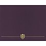 Great Papers Classic Crest Certificate Holders, 8.5" x 11", Plum, 5/Pack (903116)~#|#~sp114005193_sc7