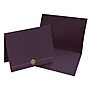 Great Papers Classic Crest Certificate Holders, 8.5" x 11", Plum, 5/Pack (903116)~#|#~sp114005195_sc7