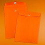 JAM Paper 10 x 13 Open End Catalog Colored Envelopes with Clasp Closure, Orange Recycled, 25/Pack (913745a)~#|#~sp115352127_sc7