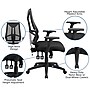 Flash Furniture Ivan Ergonomic Mesh Swivel High Back Multifunction Task Office Chair, Black (HL0017)~#|#~sp116164483_sc7