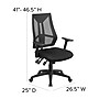 Flash Furniture Ivan Ergonomic Mesh Swivel High Back Multifunction Task Office Chair, Black (HL0017)~#|#~sp116164484_sc7